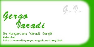 gergo varadi business card