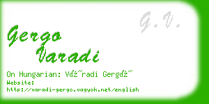gergo varadi business card